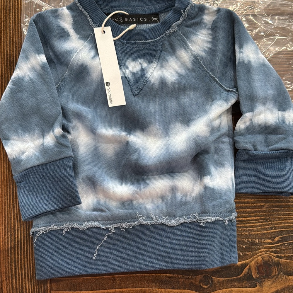 Kids Tie-Dye Sweatshirt in Blue